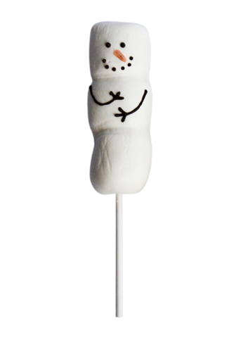 Smashable Chocolate Covered Marshmallow Snowman On A Stick