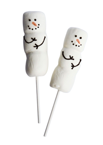 Smashable Chocolate Covered Marshmallow Snowman On A Stick