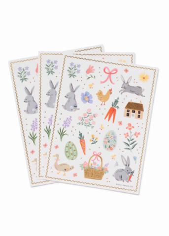 Spring Farm Easter Sticker Set