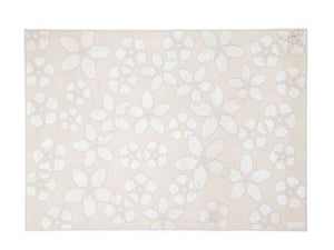 Square Cutout Flowers Placemat in Cream