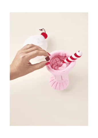 Strawberry Milkshake Interactive Snuffle Toy