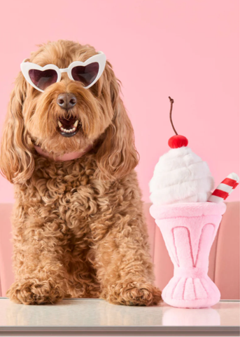 Strawberry Milkshake Interactive Snuffle Toy