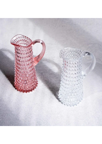 Clear Tall Hobnail Pitcher