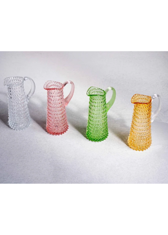 Clear Tall Hobnail Pitcher