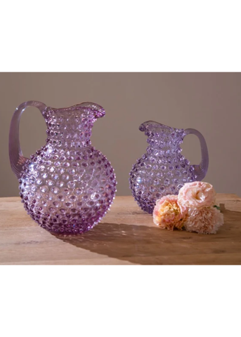 Lilac Round Hobnail Pitcher