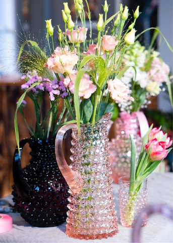 Rosaline Tall Hobnail Pitcher