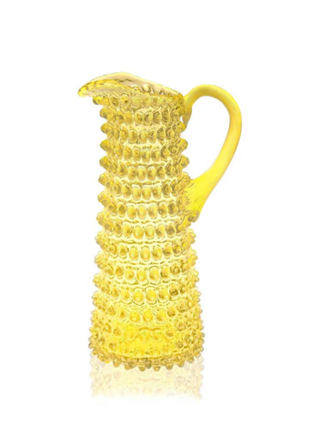 Citrine Tall Hobnail Pitcher