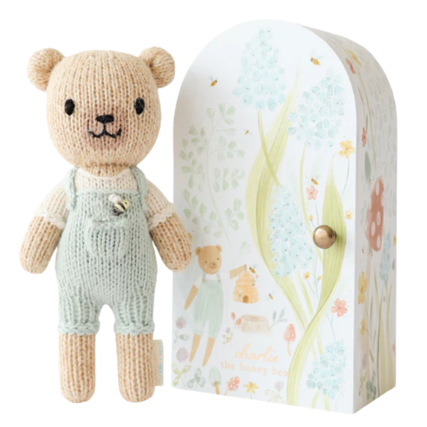 Tiny Charlie The Honey Bear Crochet Doll + His House