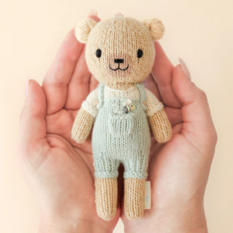 Tiny Charlie The Honey Bear Crochet Doll + His House