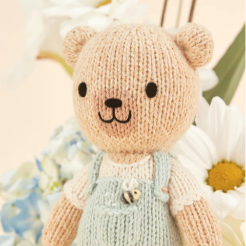 Tiny Charlie The Honey Bear Crochet Doll + His House