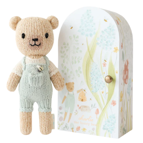 Tiny Charlie The Honey Bear Crochet Doll + His House