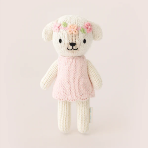 Tiny Charlotte The Dog Crochet Doll + Her House