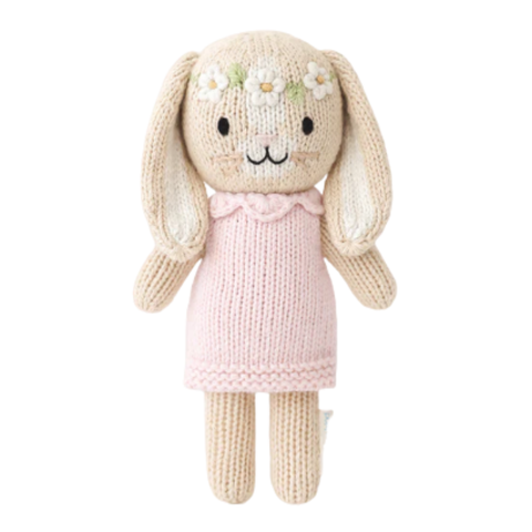 Tiny Hannah The Bunny Crochet Doll + Her House In Blush