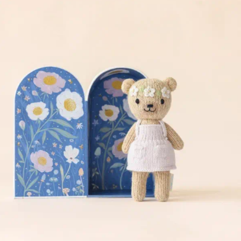 Tiny Olivia The Honey Bear Crochet Doll + Her House