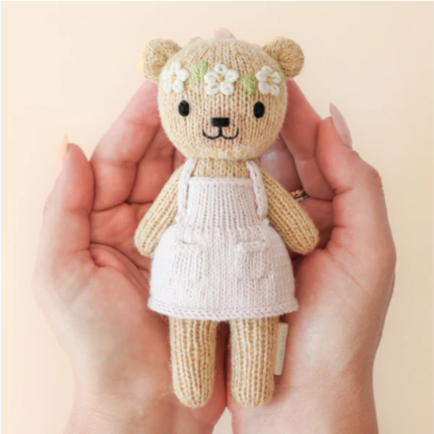Tiny Olivia The Honey Bear Crochet Doll + Her House