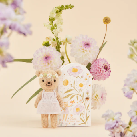 Tiny Olivia The Honey Bear Crochet Doll + Her House