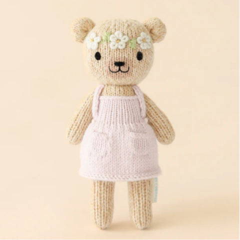 Tiny Olivia The Honey Bear Crochet Doll + Her House
