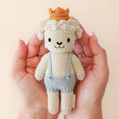Tiny Sebastian The Lamb Crochet Doll + His House