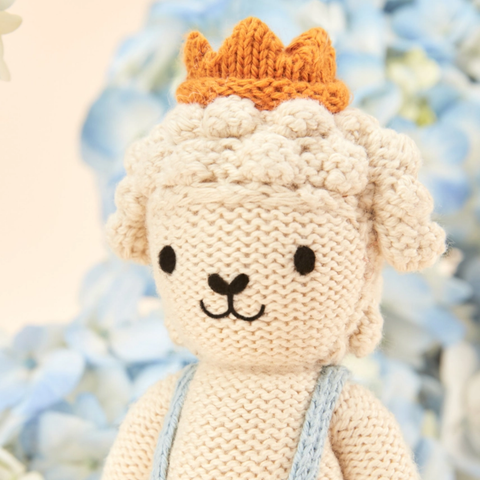 Tiny Sebastian The Lamb Crochet Doll + His House