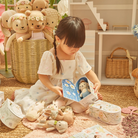 Tiny Sebastian The Lamb Crochet Doll + His House