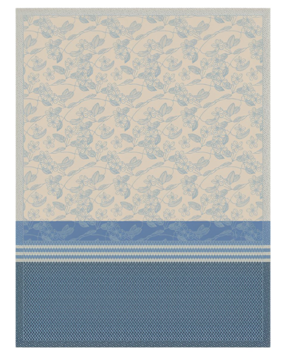 Essentiel Gravure Tea Towel in Blue