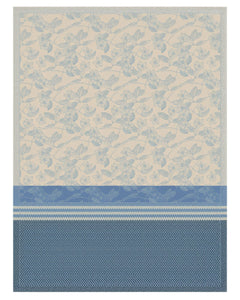 Essentiel Gravure Tea Towel in Blue