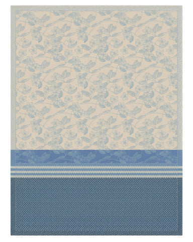 Essentiel Gravure Tea Towel in Blue