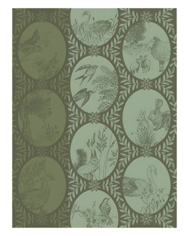 Josephine Tea Towel in Green