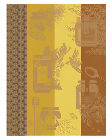 Miel en Pot Tea Towel in Honey Yellow