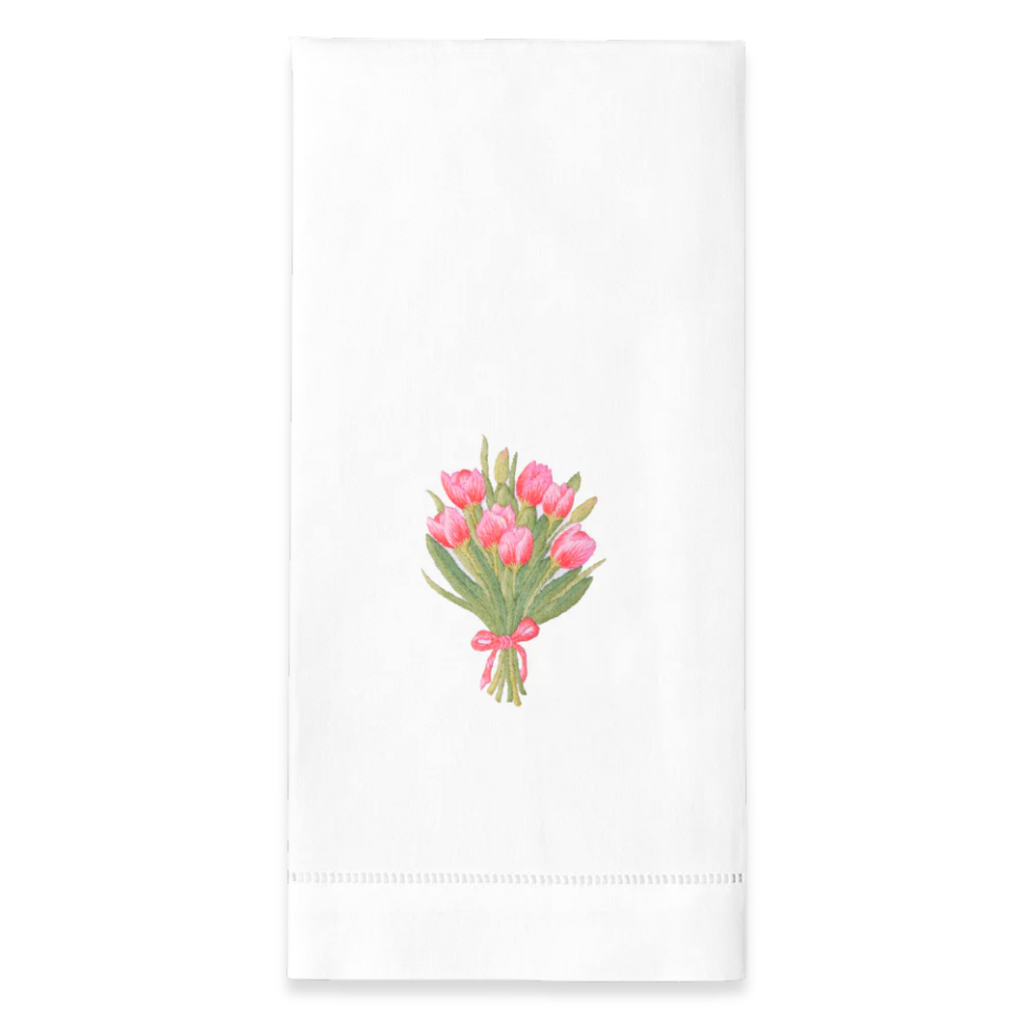 Embroidered Tulip Bouquet Everyday Towel