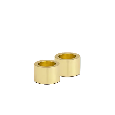 Light Candle Holder In Matte Brass Set Of 2