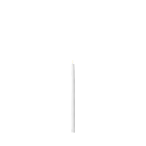 LED Tall Taper Candle In Nordic White