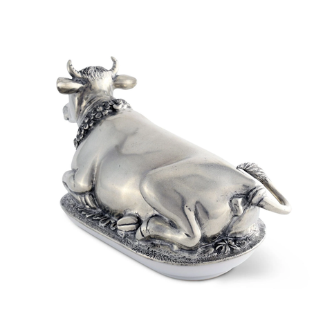 Mabel The Cow Pewter Butter Dish