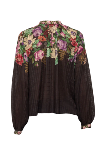 Viktoria Floral Print Long Sleeve Blouse