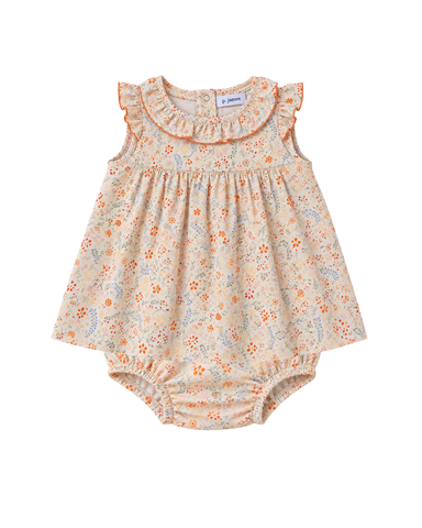 Vivan Pique Short Sleeve Dress + Bloomer Set
