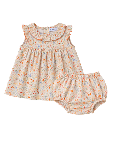 Vivan Pique Short Sleeve Dress + Bloomer Set