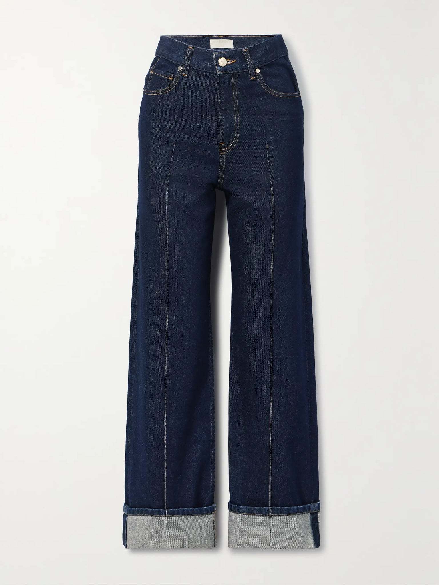 The Stretch Genevieve Pintuck Jean in Tigris