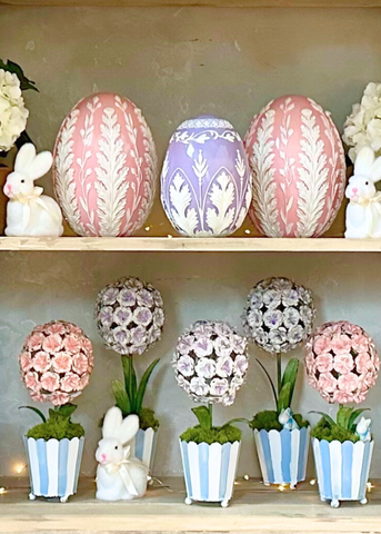 White Flocked Sitting Baby Bunny With Bow