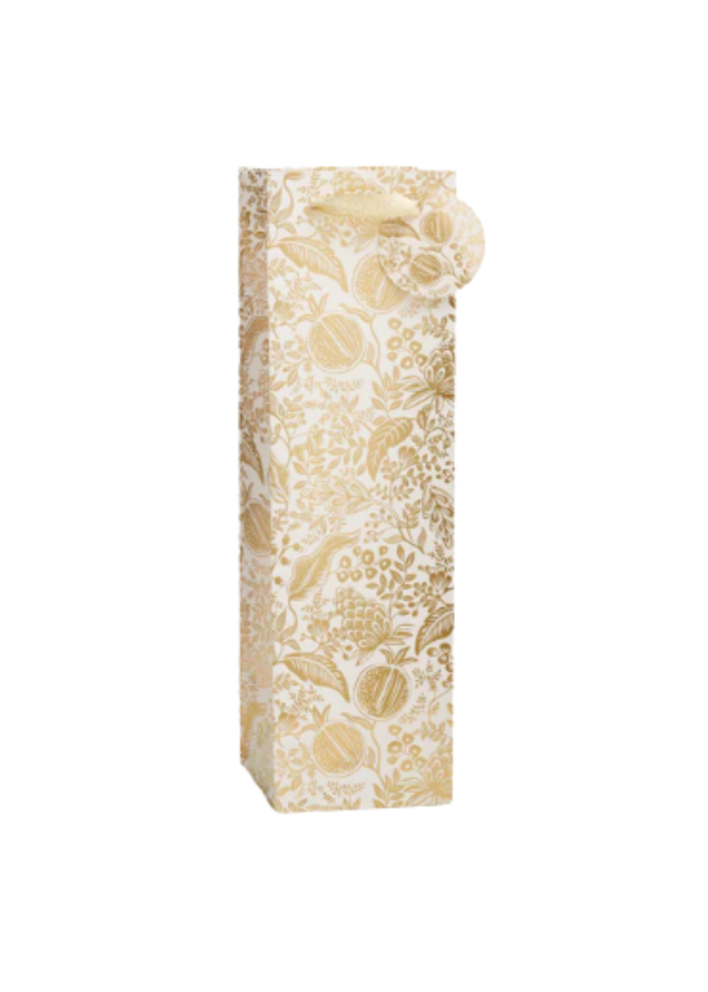 Golden Pomegranate Wine Illustrated Holiday Gift Bag