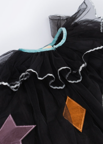 Witchy Tulle Cape, Hat + Wand Set