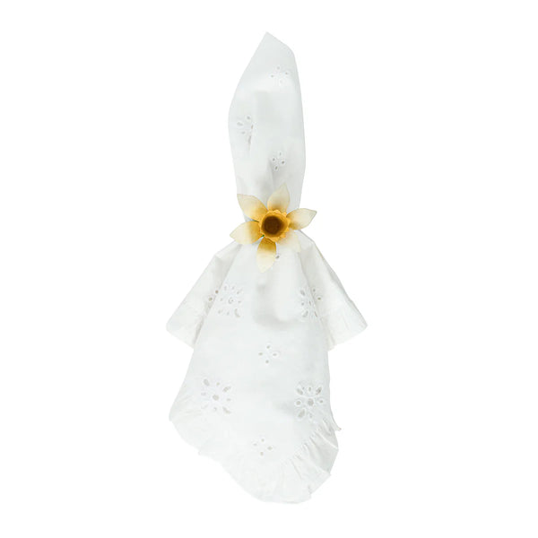 Yellow Meadow Walk Daffodil Napkin Ring