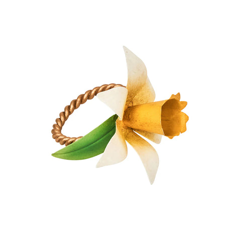 Yellow Meadow Walk Daffodil Napkin Ring