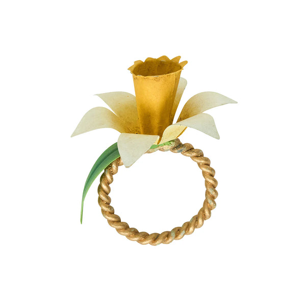 Yellow Meadow Walk Daffodil Napkin Ring