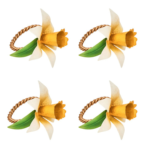 Yellow Meadow Walk Daffodil Napkin Ring