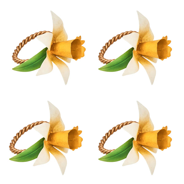 Yellow Meadow Walk Daffodil Napkin Ring
