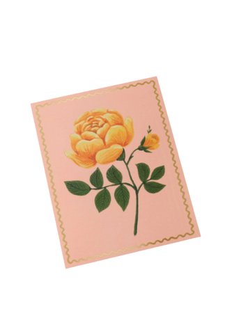Yellow Rose Greeting Card
