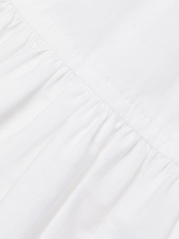 Tora Short Sleeve V-Neck Dress in White