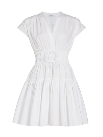 Tora V-Neck Sleeveless Dress in White