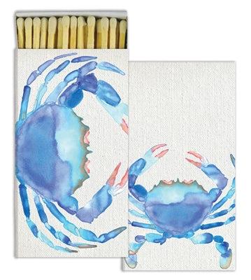 Watercolor Crab Box of Matches
