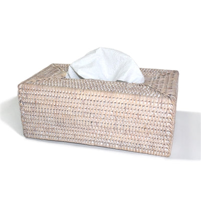 Rectangular Tissue Box in Whitewash